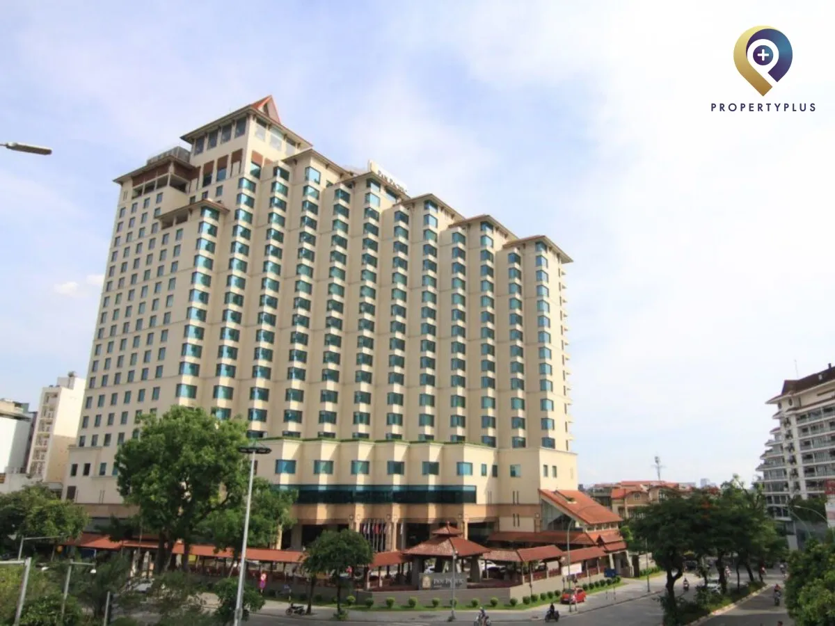 Toàn cảnh tòa nhà Pan Pacific Hanoi tại quận Ba Đình.